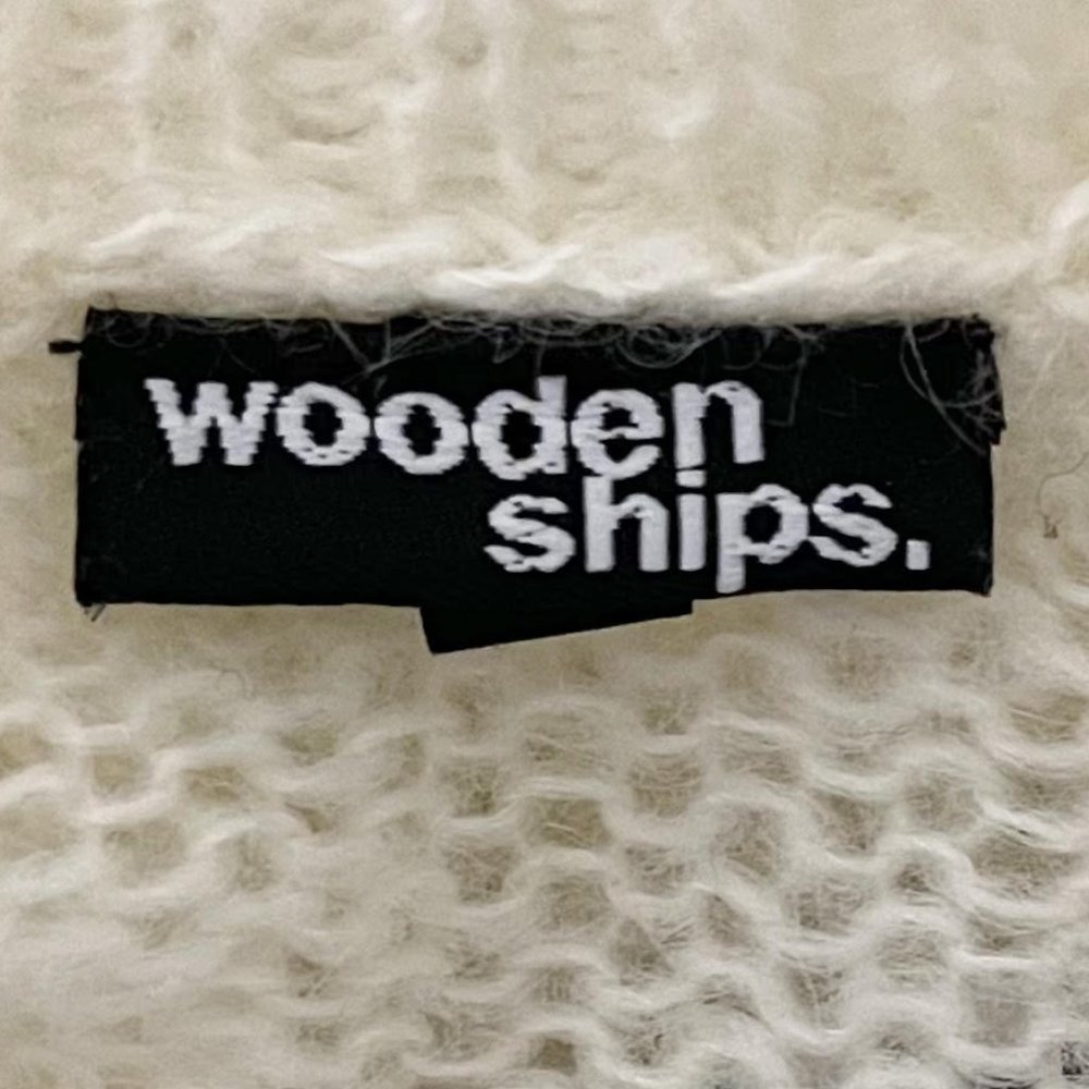 Wooden Ships Anthropologie M/L Mohair Blend Cream Cardigan NEW WITH TAGS - Picture 4 of 8